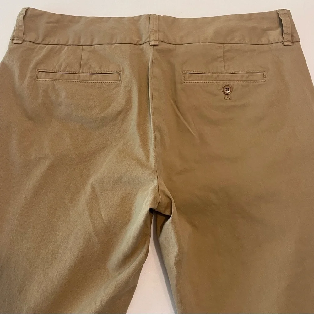 J.Crew Woman’s Andie Classic Khaki Chino Cotton Stretch Casual Pants size 12 NEW